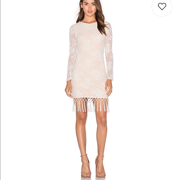 REVOLVE Majorelle Filaree Fringe Dress in Ivory - Picture 8 of 8